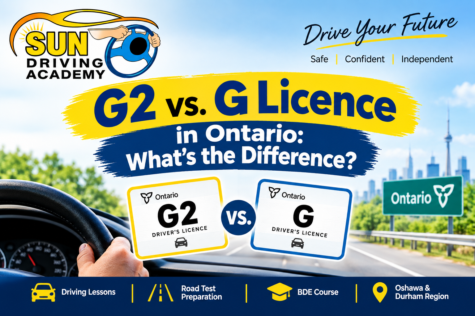 Read more about the article G2 vs. G Licence in Ontario: What’s the Difference?